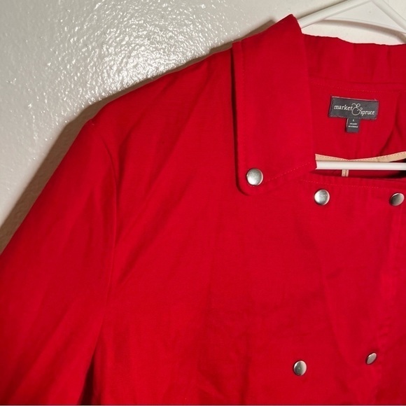 Market & Spruce Double Breasted Jacket Red - Picture 8 of 13